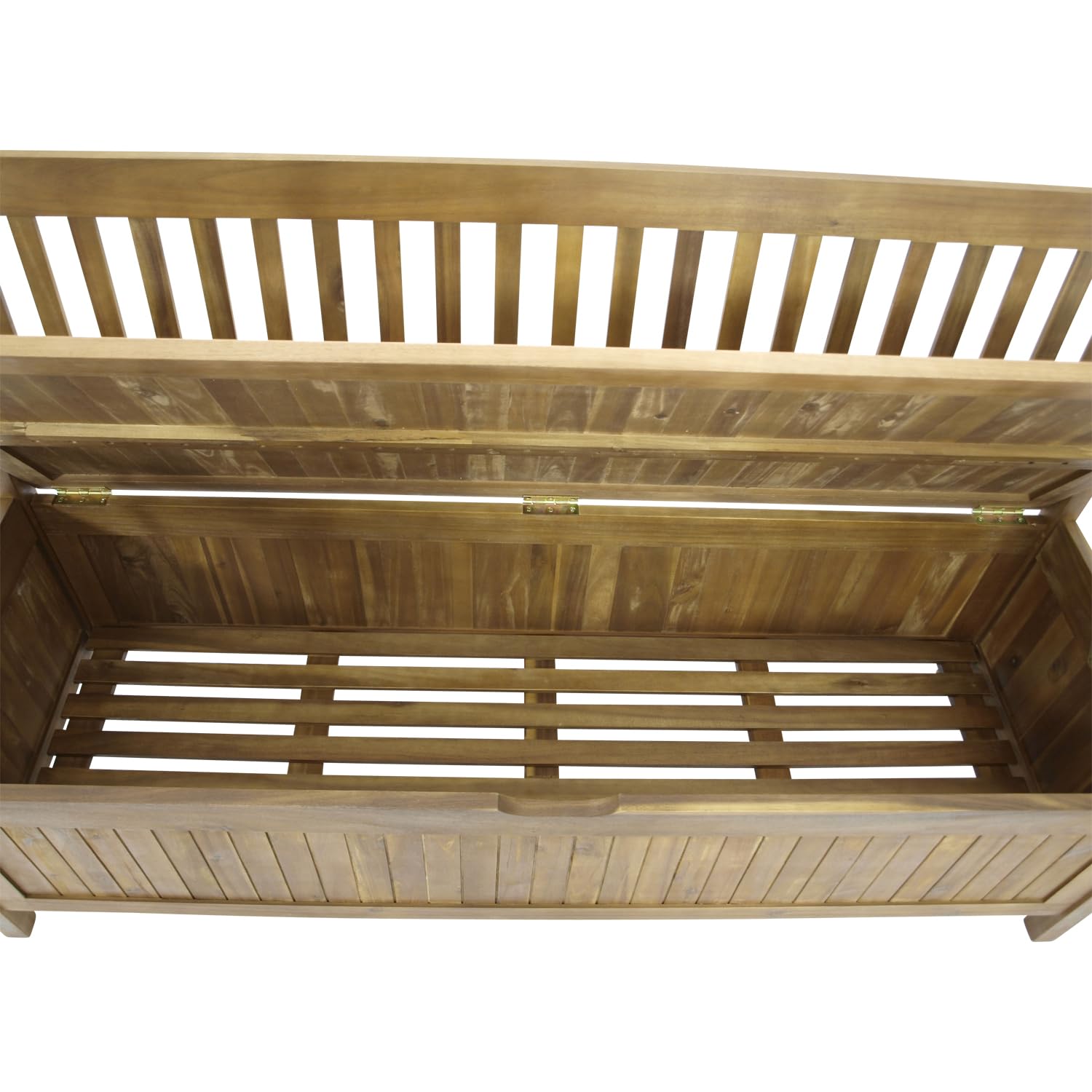 DEGAMO Gartenbank Truhenbank Benita 3-sitzer 150cm, Akazienholz braun geölt, Outdoor
