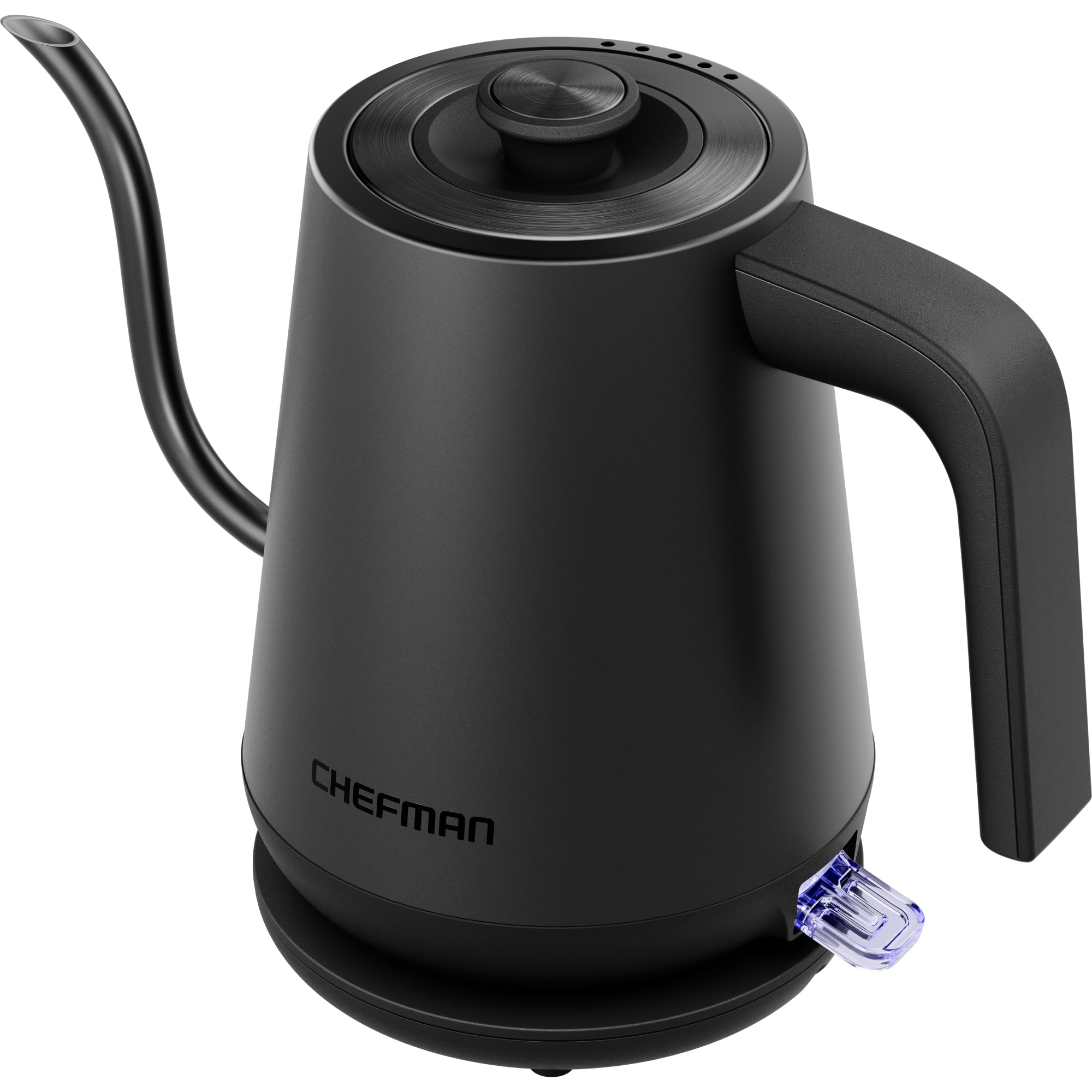 Chefman Gooseneck Electric Kettle, 0.8L Pour Over, Black