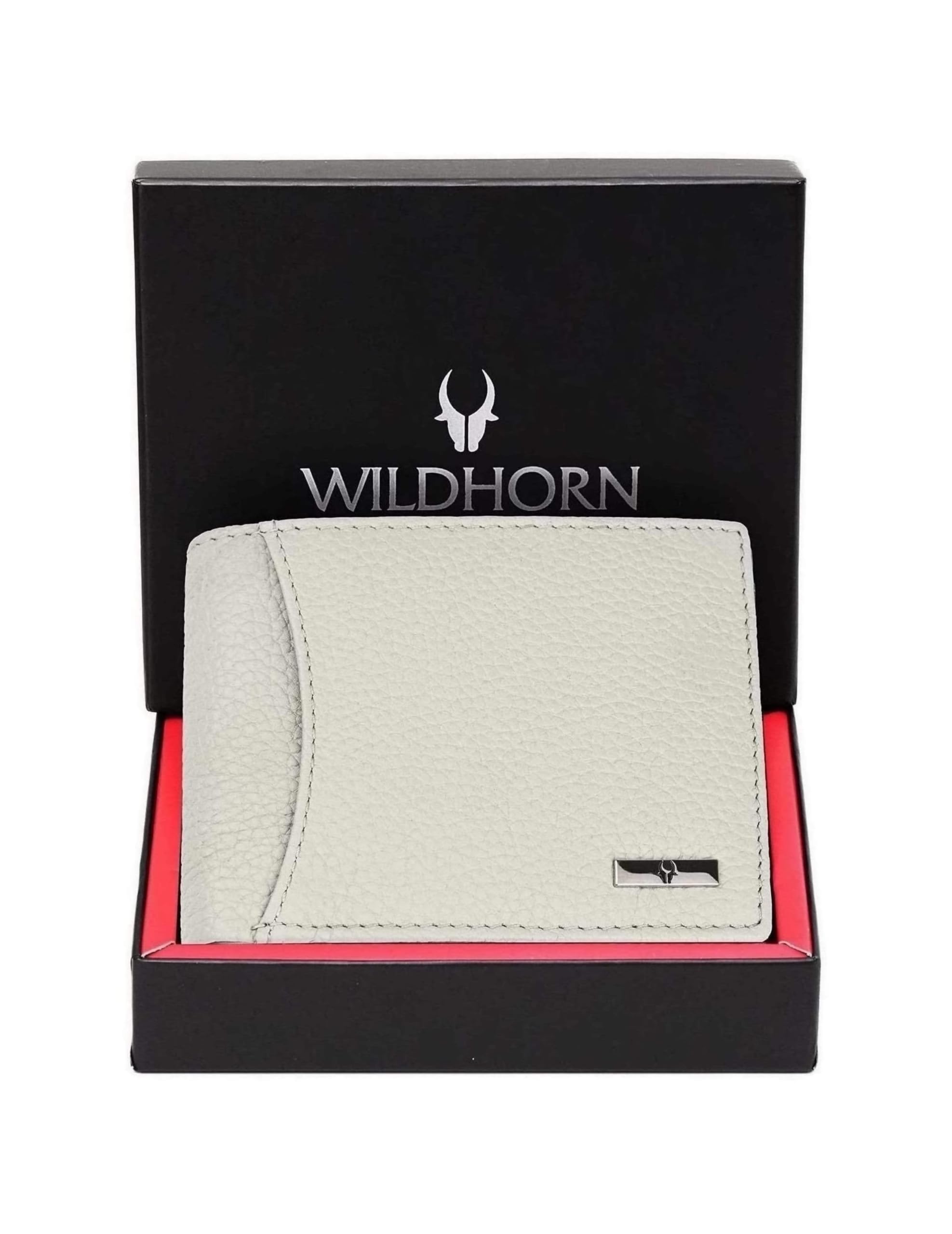WildHorn India RFID Protected Leather Men's Wallet, BEIGE, Classic