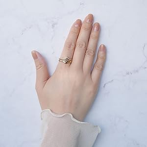 Amazon | [ヴァンドーム青山] K18YG デセール マジーク セットリング