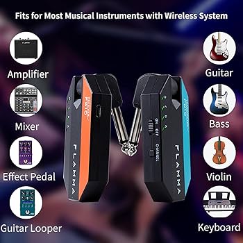 ギター FLAMMA FW10 Wireless System Amazon.com: FLAMMA FW10 Digital Wireless Guitar System 2.4