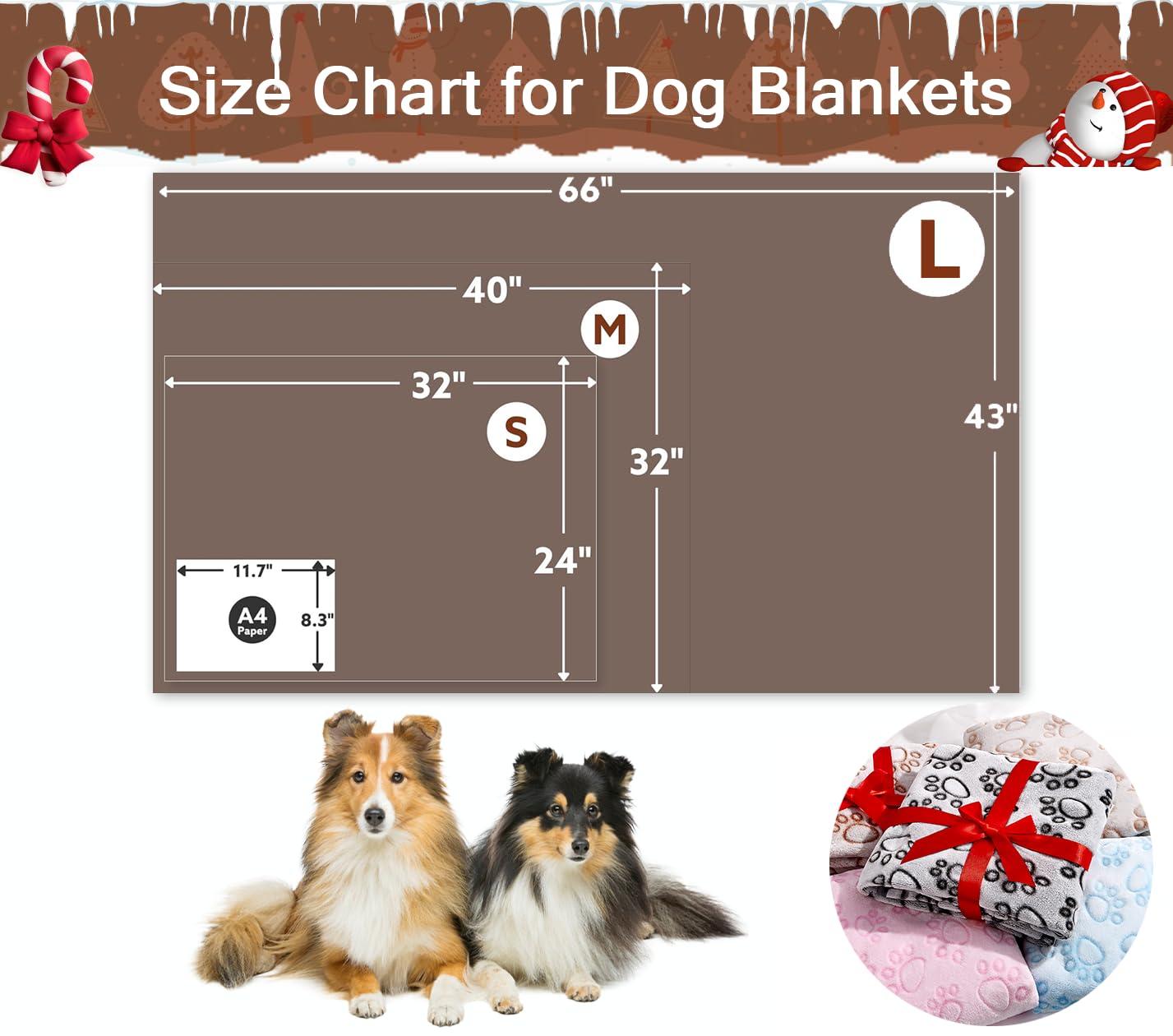 Stuffed Manta suave de alta calidad para perro, con estampado de patas de franela marrón, 24 x 32 pulgadas, manta para gatos, suministros para cachorros, productos esenciales para perros