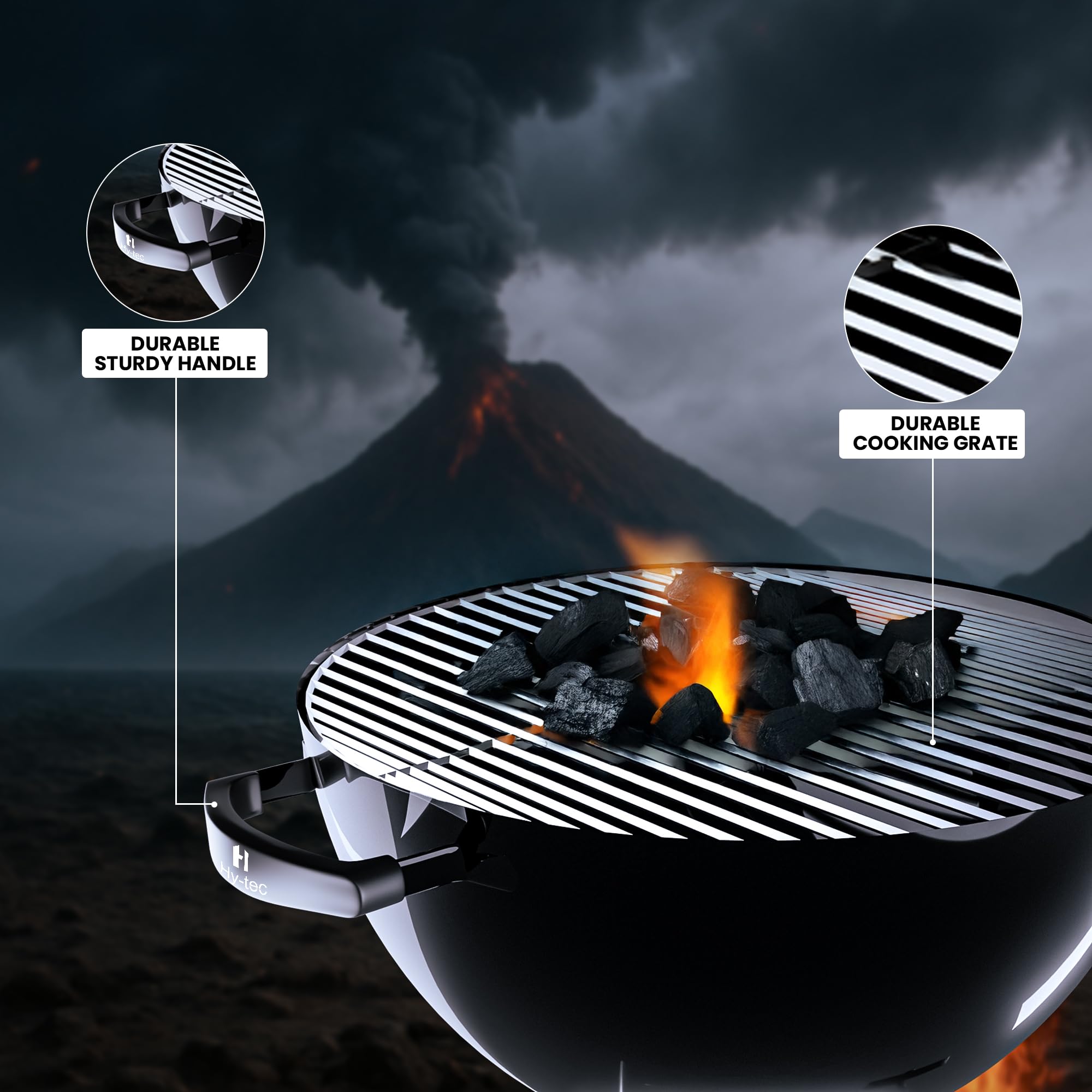 H Hy-tec Smokeaura Charcoal Grill - 10th Anniversary -7