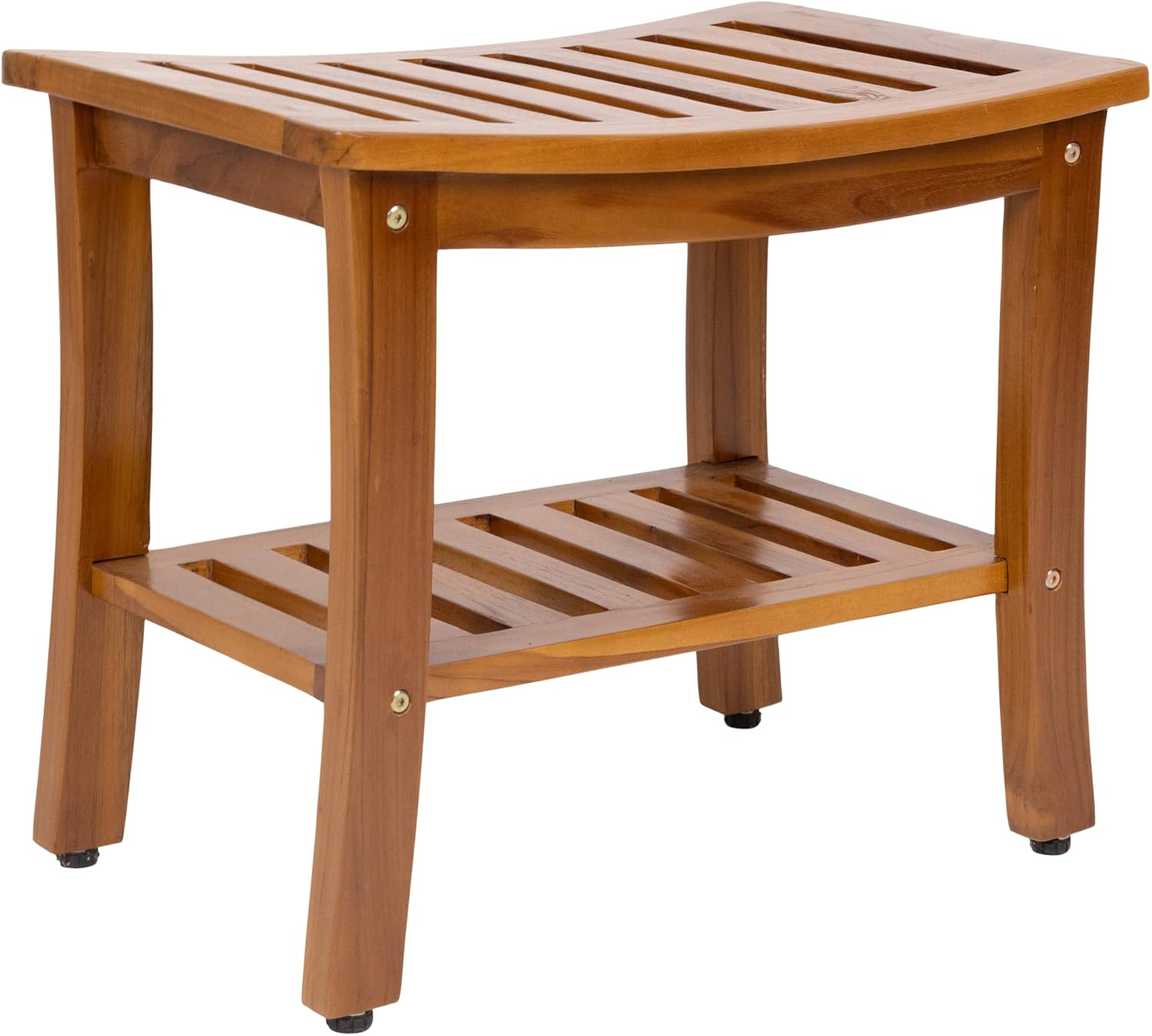 Teak Waterproof Bench Indoor Outdoor Wood Bench with