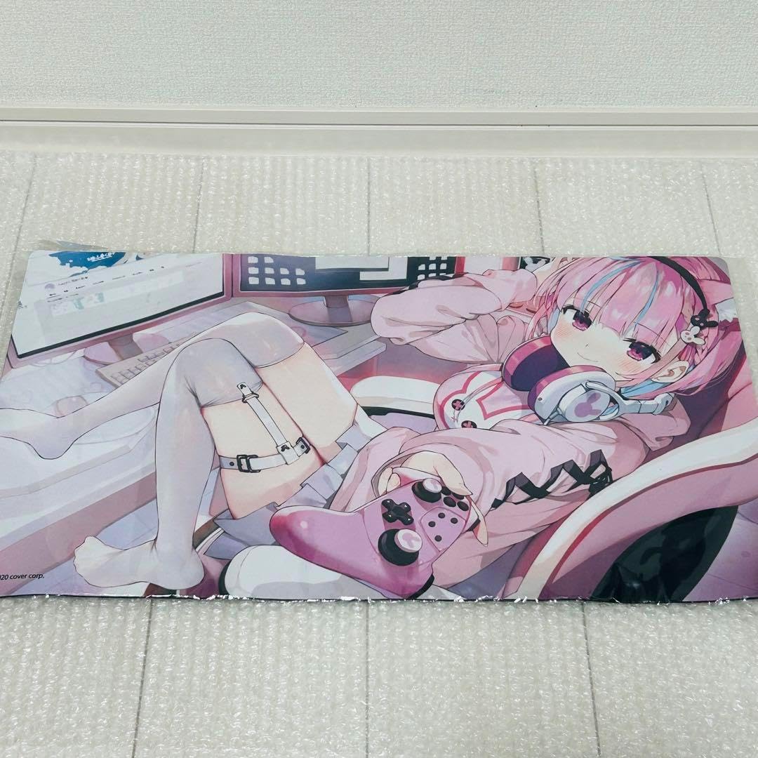 ホロ 湊あくあ 誕生日記念2020 がおう先生描き下ろし ラバーマット