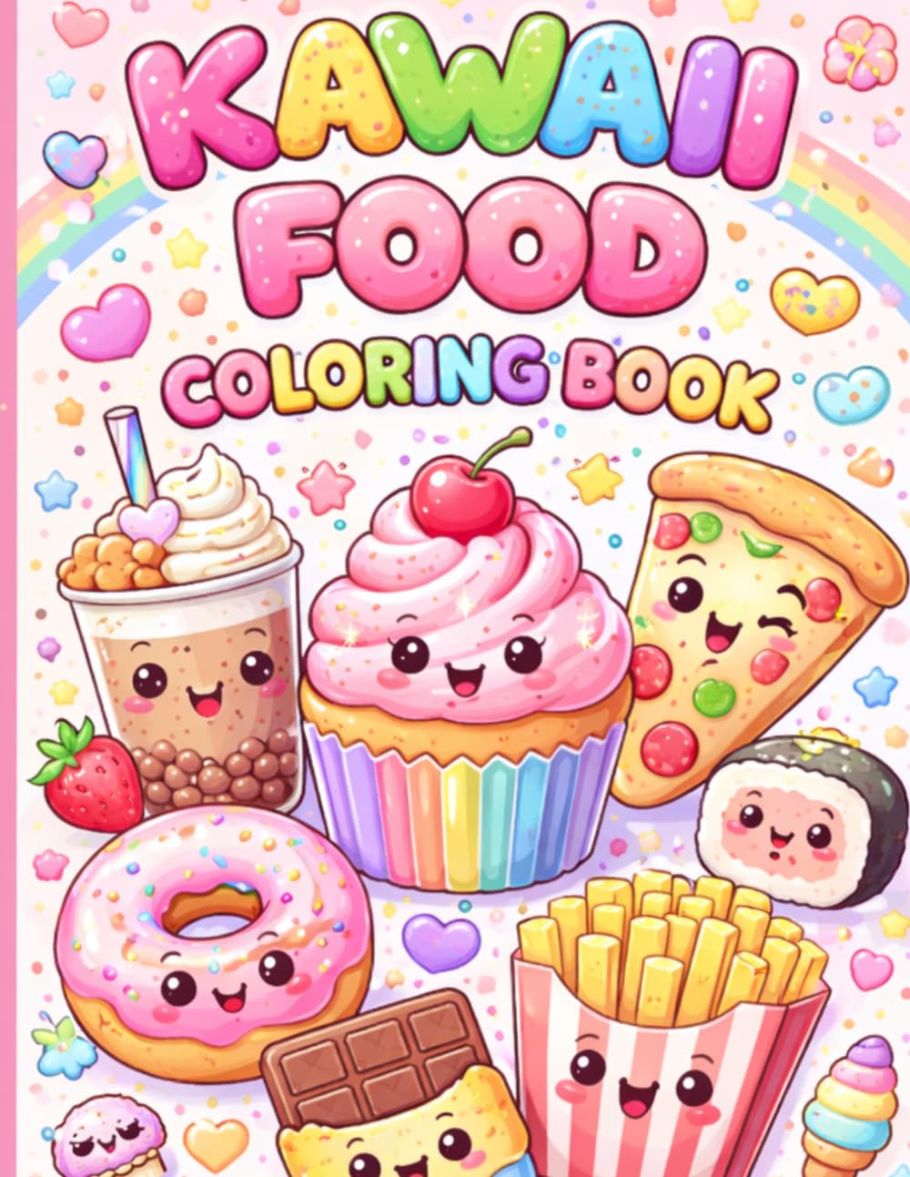 Kawaii Food Coloring Book: Deliciously Adorable Coloring Adventure