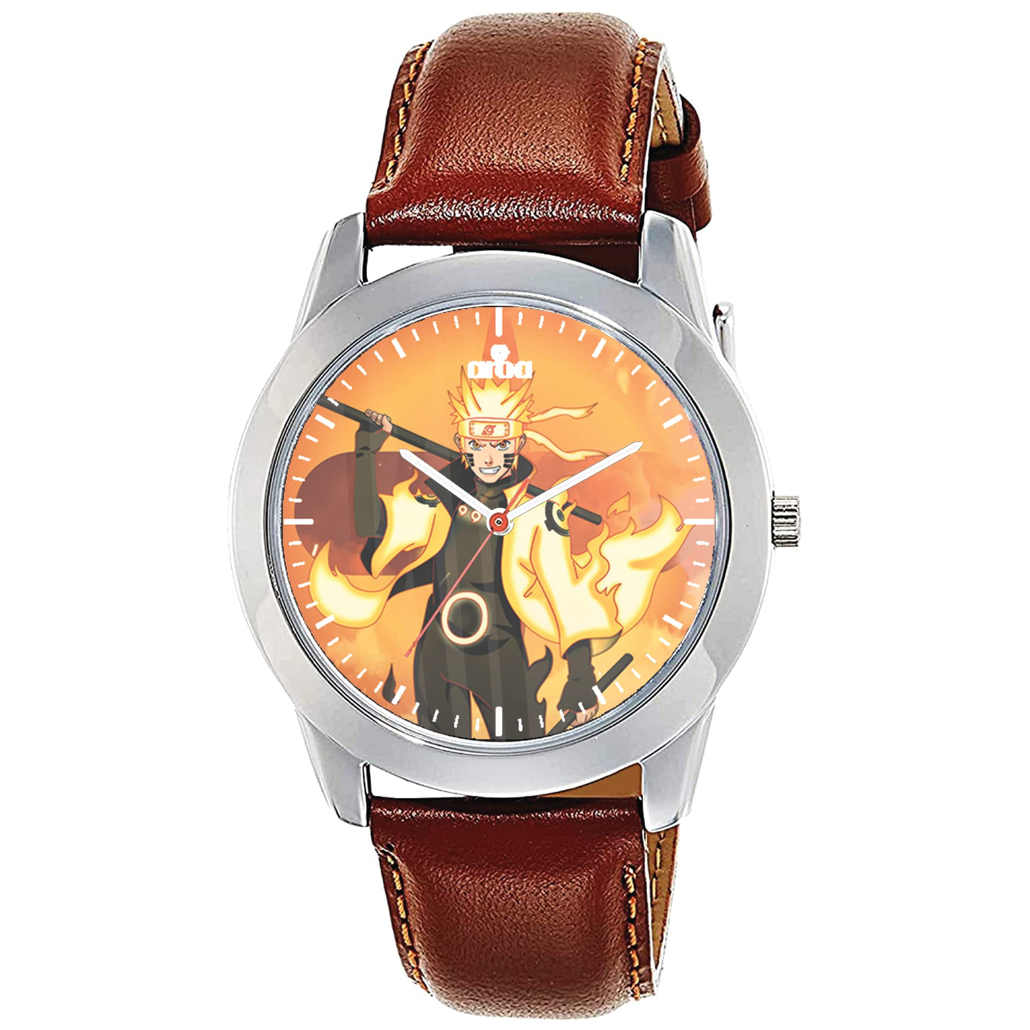 AROA Watch New Watch for Boruto - Uzumaki Naruto Six Paths Naruto Model : 475 Steel Metal Type Analog Brown Strap Watch Red Dial for Men Stylish Watch for Boys (B0C43G2B1Z) Amazon Price History, Amazon Price Tracker