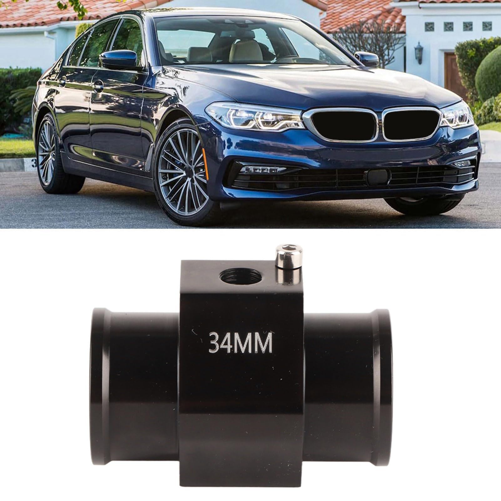 Alomejor 1.34 Pulgadas M14x1.5 Adaptador de Temperatura de Refrigerante de la Manguera Adaptador de Agua de Aluminio de Manguera de Agua con Hilo M14 para de Refrigerante