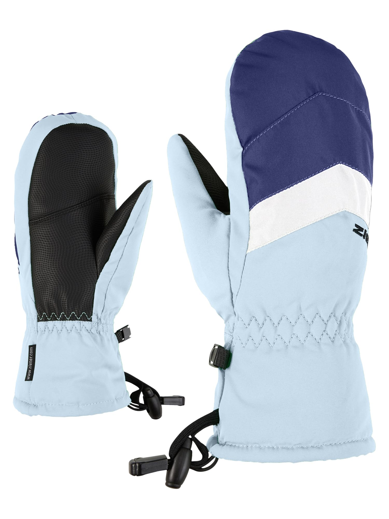 Ziener Children's Lettero Ski Mitten/Winter Sports, Waterproof, Breathable, Arctic Sky, 5.5