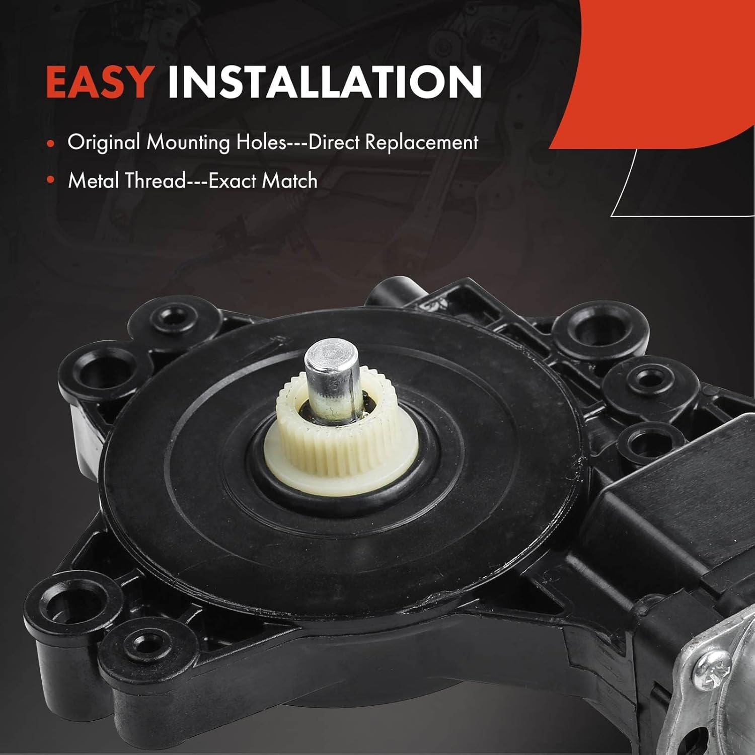 A-Premium Power Window Lift Motor Compatible with Dodge Caliber 2007-2012(Front Left) & Jeep Compass 2007-2017, Patriot 2007-2017(Front Right), Replace# 5179961AA, 68002898AA