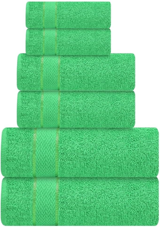 Bath Towel, Hand Towel, Towel, Quick Drying Long Plush Home Shower Towel, 6 Pieces