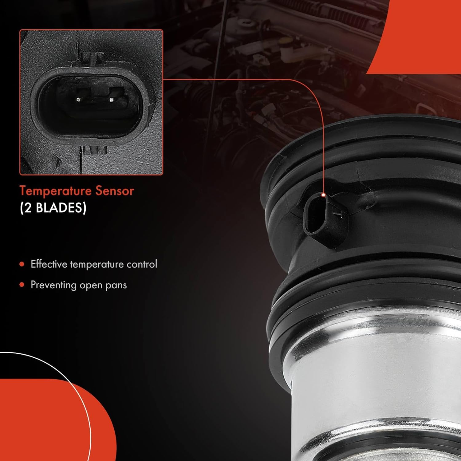 A-Premium Engine Coolant Thermostat Housing Assembly with Seal Compatible with Porsche Cayenne 2011-2018, Macan 2015-2018, Panamera 2010-2016, 3.0L 3.6L 4.8L