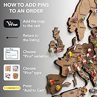 Vista 5 de Enjoy The Wood Mapa del mundo de madera 3D, arte para pared, decoración de pared de madera grande, idea de regalo de inauguración de la casa, idea