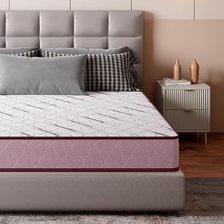 GODREJ INTERIO Mattress Restomagic Latex 6 Inch King Size Mattress (78 x 72 x 6), 5-Years Warranty, White and Wine Price In India