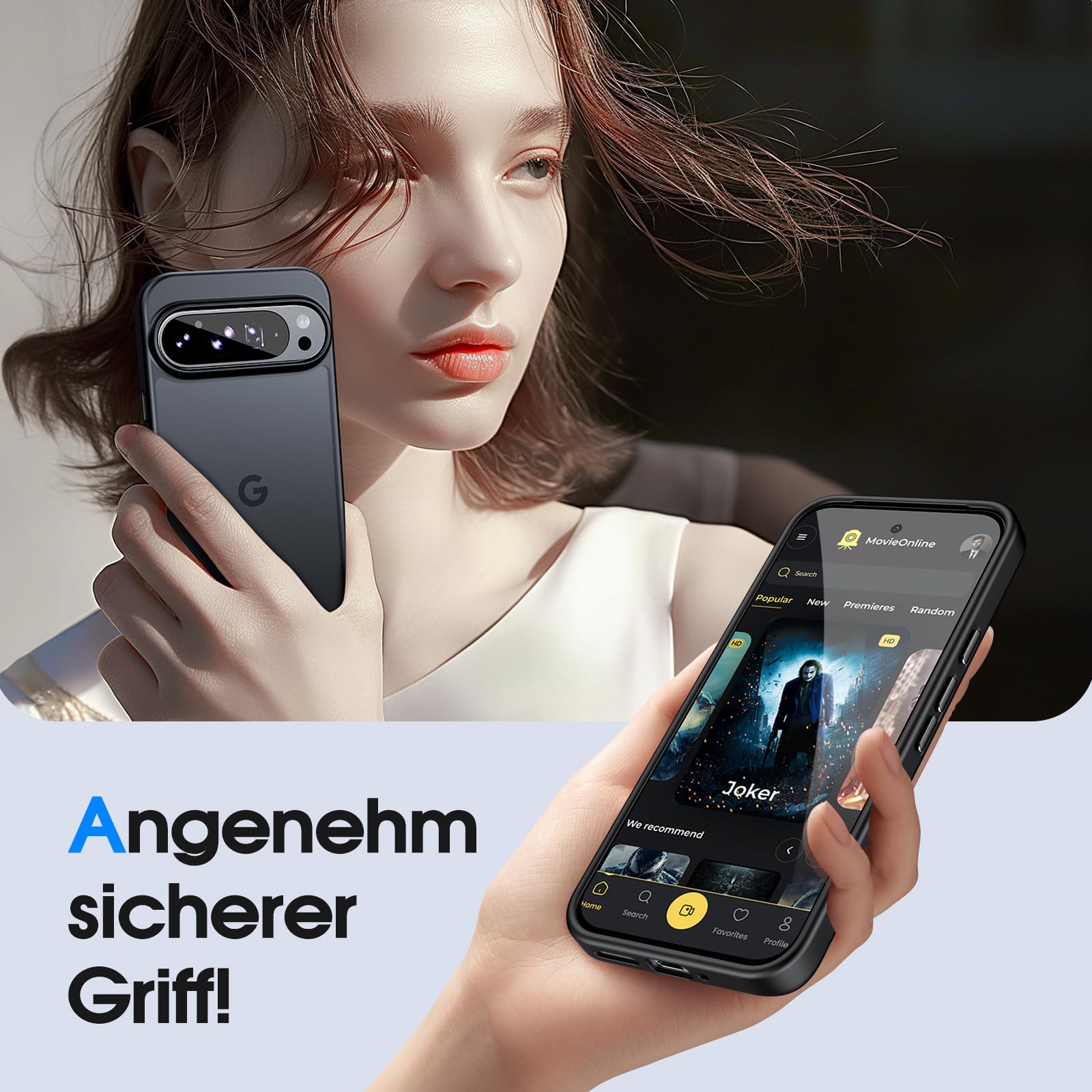 Magnetische Hülle Für Google Pixel 9 Pro | Mit MagSafe Kompatibilität & Kameraschutz - Transparent Matt, Stoßfest