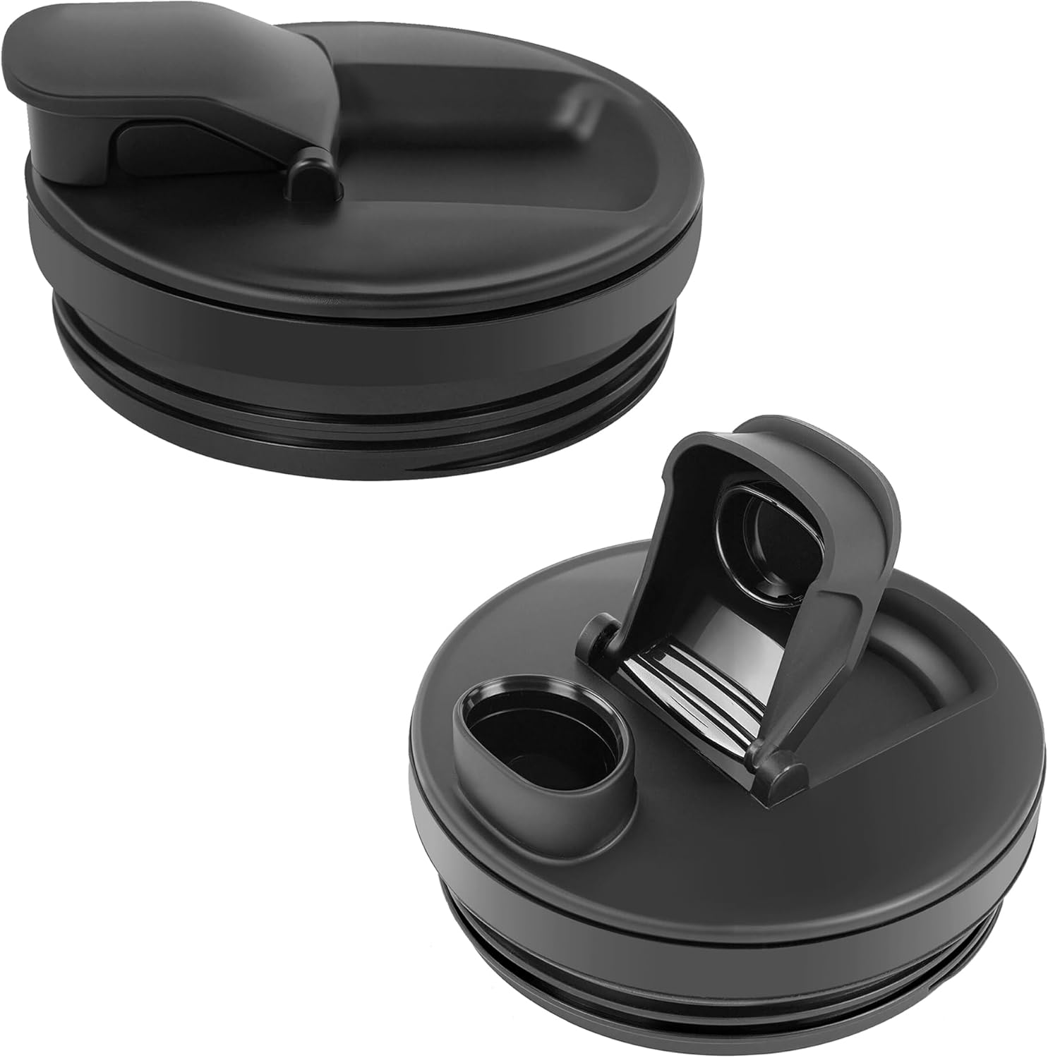 2Pcs Replacement Parts Lids for Ninja Blender, Inner Diameter 3.35in Sip & Seal Lids for Nutri Ninja Auto-IQ BL450/456/480/482/640/642/682 BN401/751/801, Fit for Ninja Blender 12oz 18oz 24oz 32oz Cups - Amazon product rated Grade B