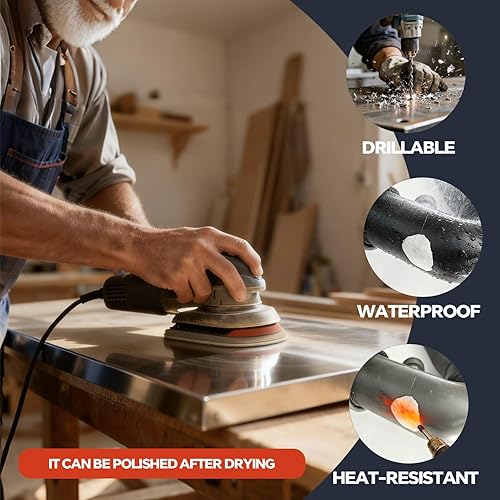 Vista 5 de Masilla para esculpir arcilla compuesto para esculpir, modelar, construir, reparar, auto-endurecimiento repara fácilmente metal, madera, azulejos