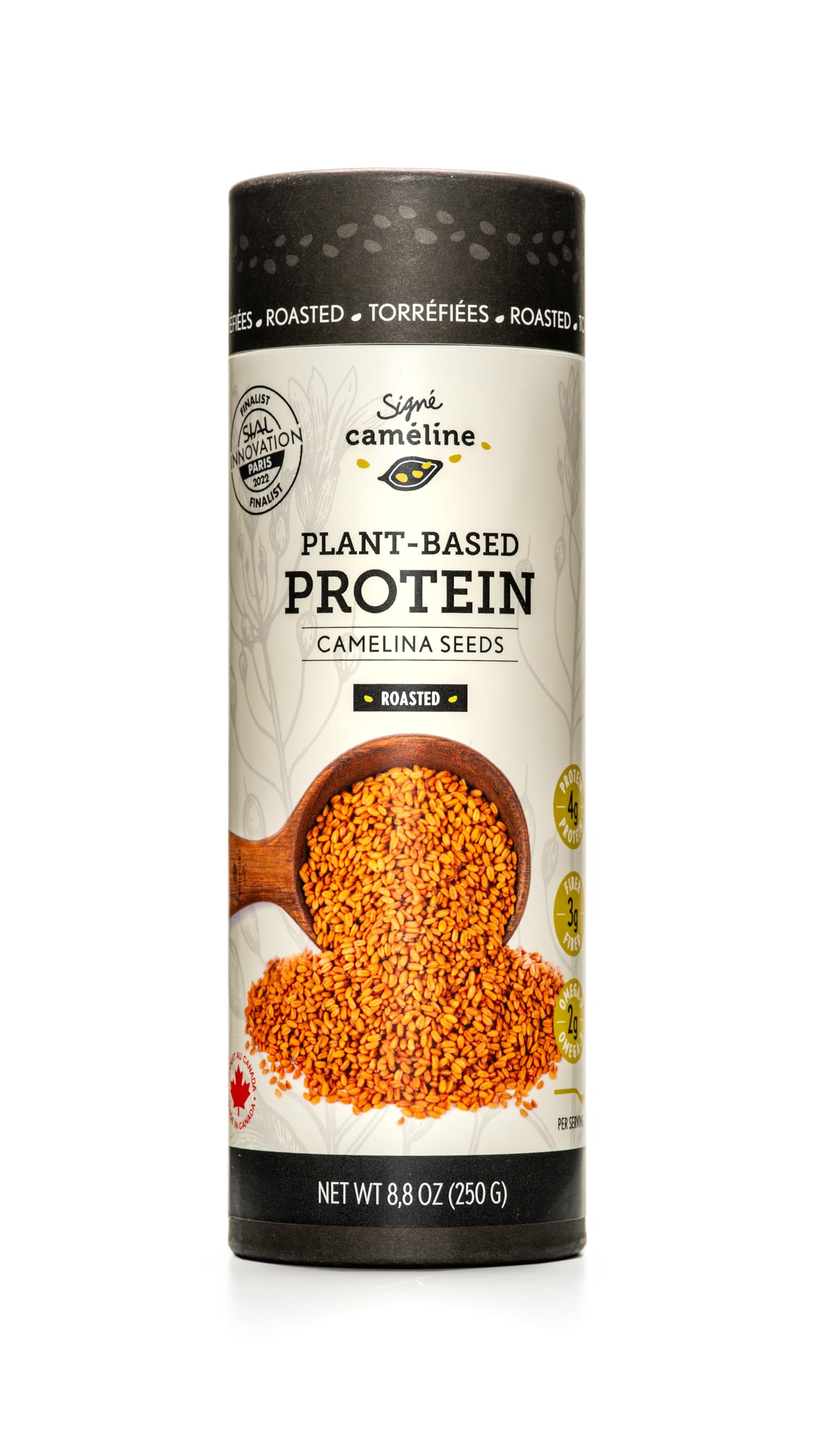 Signe Graines de caméline Graines de caméline rôties Remplacement des protéines végétales pour les graines de chia, sans OGM, aliments fonctionnels