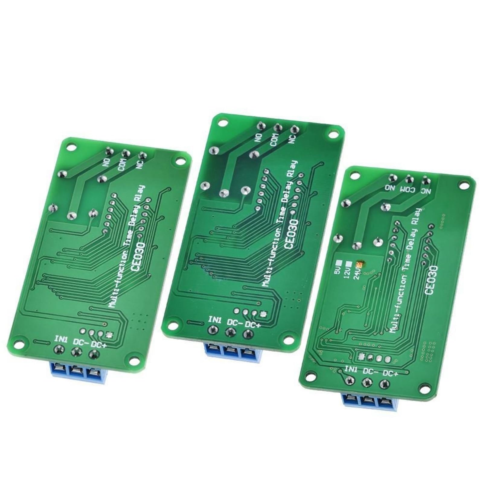 1 szt. CE030 DC 5 V 12 V 24 V wielofunkcyjny przekaźnik opóźnienia przełącznik czasowy moduł włączania/wyłączania (CE030 24V)
