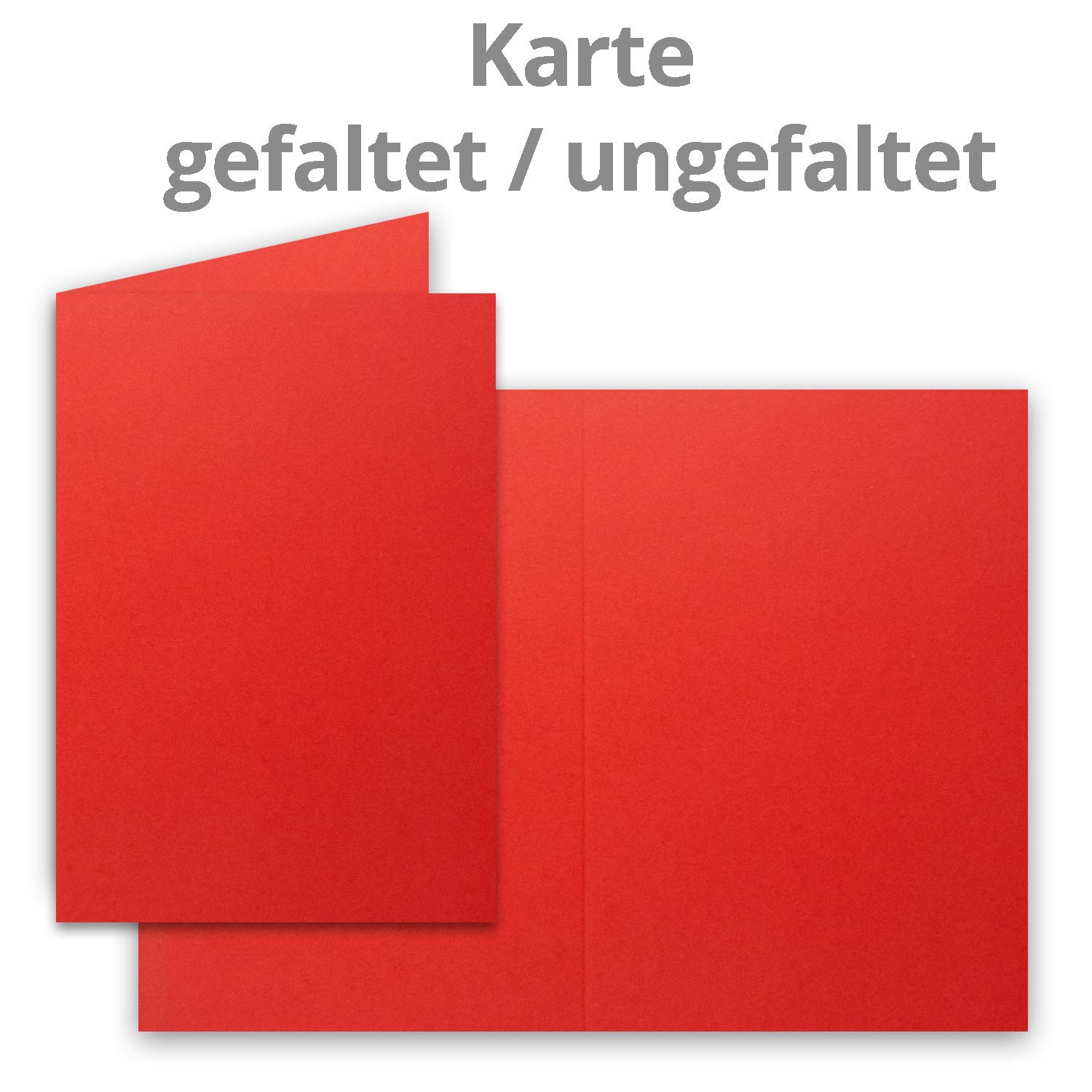 200x Tarjetas Plegables B6 - Color: Rojo Oscuro - 11,5 X 17 Cm (abiertas: 23 X 17 Cm) - Muy Resistentes - Tarjetas Artesanales Para Invitaciones Y Tarjetas De Felicitación