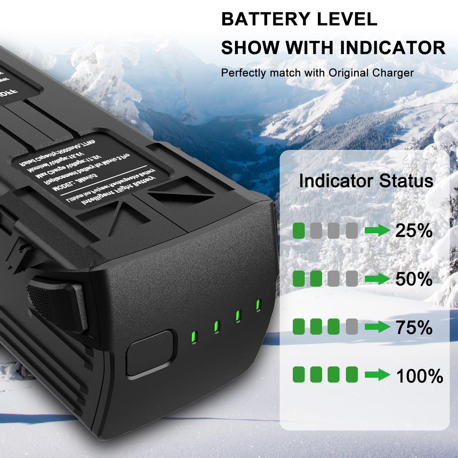 XITAIAN Batterie de Rechange 15,4 V 77 Wh 5000 mAh pour Drone Mavic 3 Classic Mavic 3 Pro Mavic 3 Pro Mavic 3 Cine Mavic 3 Pro Cine Mavic 3 Pro Cine Drone