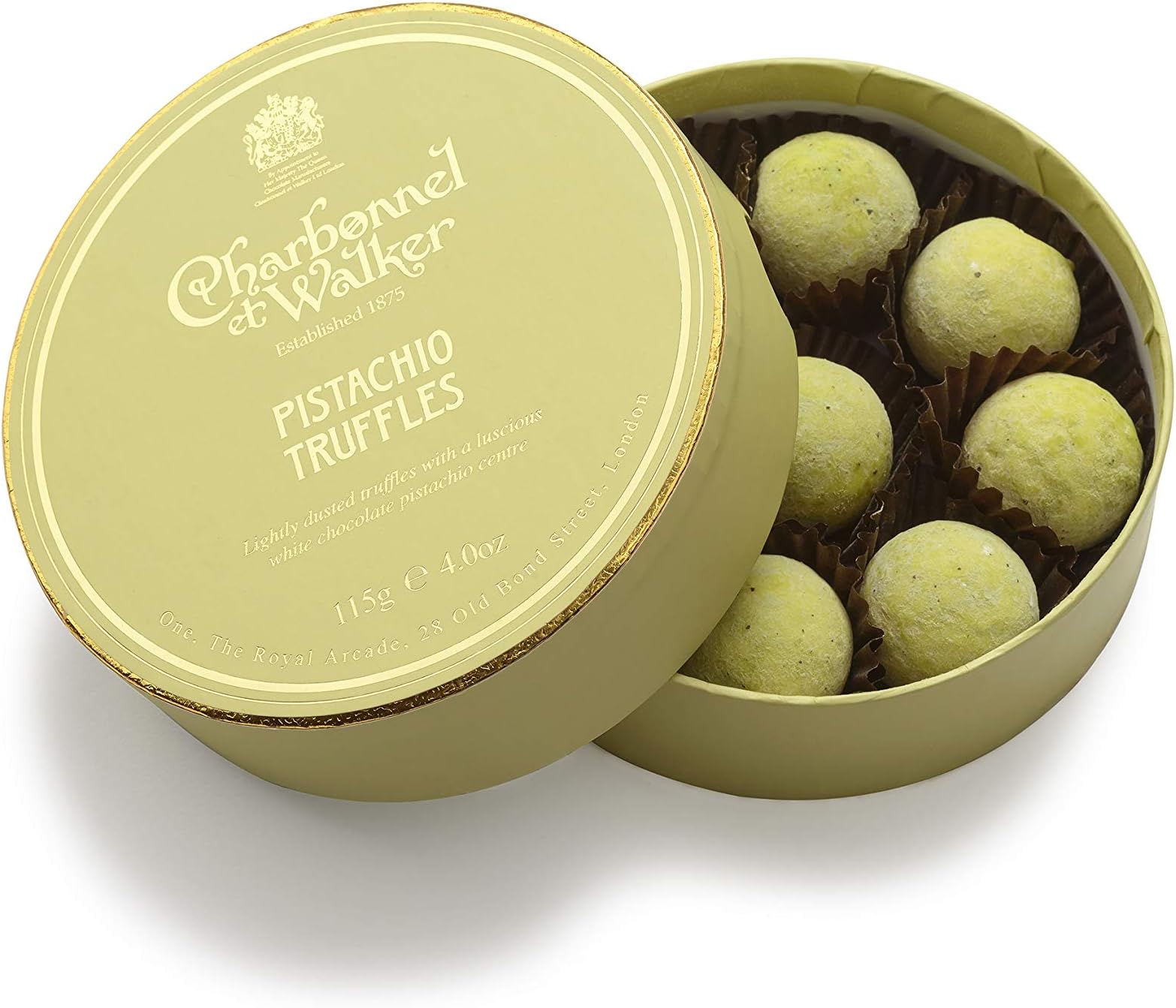 Charbonnel et Walker Pistachio Truffles, 115 g