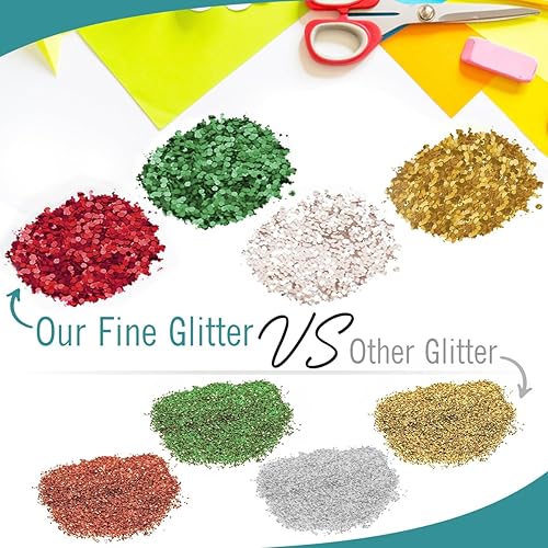 Miniatura 5 de Purpurina negra de 1 libra, purpurina para resina, purpurina para manualidades, purpurina fina para álbumes de recortes, purpurina para manualidades