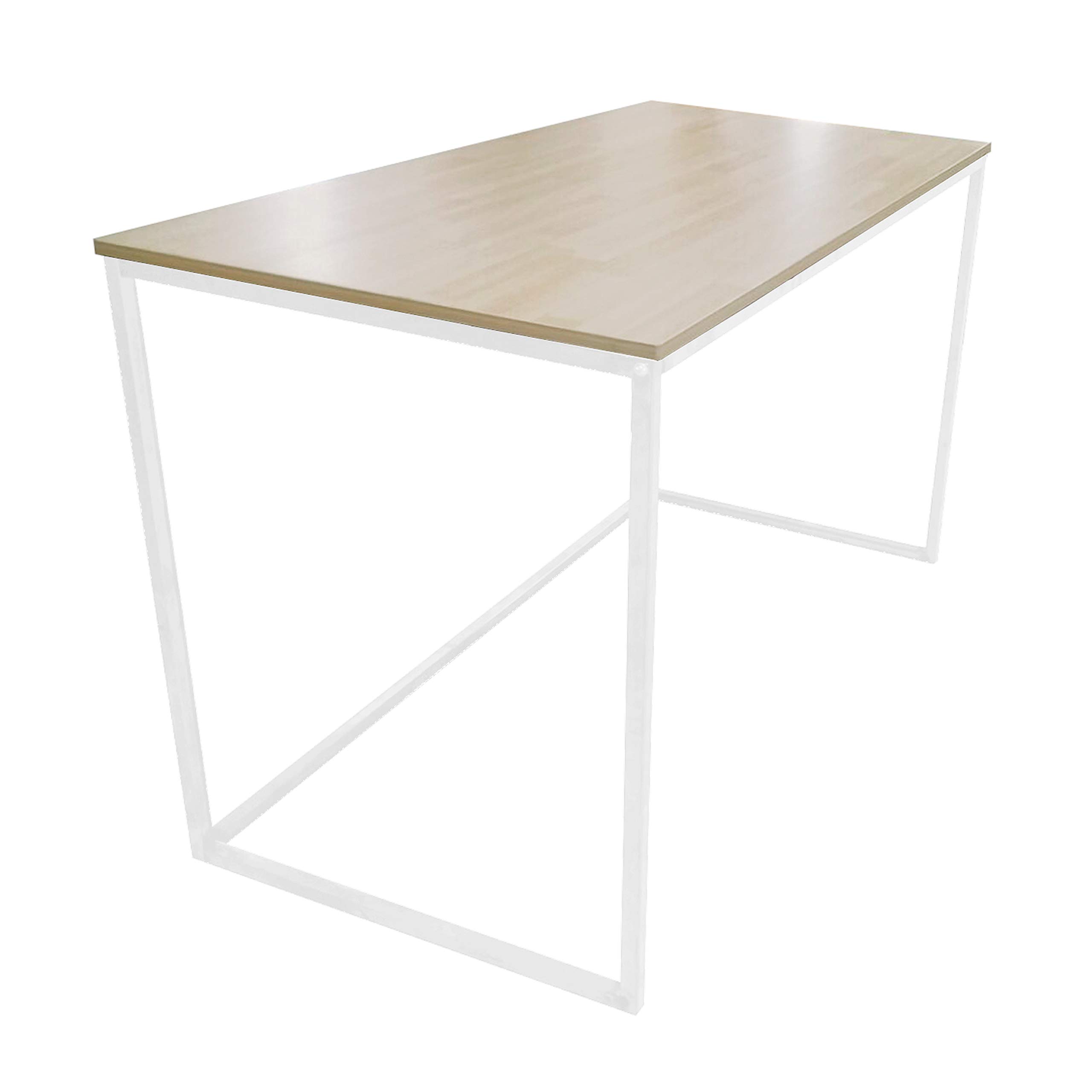 Adec - MIA, Mesa de Estudio, Escritorio o Despacho, Mesa de Oficina, Acabado en Roble Salvaje y Blanco, Medidas: 120 cm (Largo) x 60 cm (Ancho) x 75 cm (Alto)