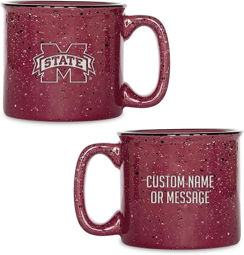 Miniatura 338 de Rico Industries NCAA Utah Utes - Taza de café personalizada de 12 onzas con logotipo grabado con láser profundo, taza de cerámica para acampar con