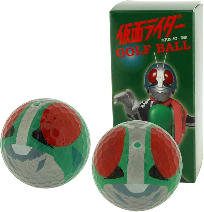 Amazon ホクシン交易 Htc 仮面ライダー ゴルフボール２球セット Ball127 グリーン ホクシン交易 ゴルフボール