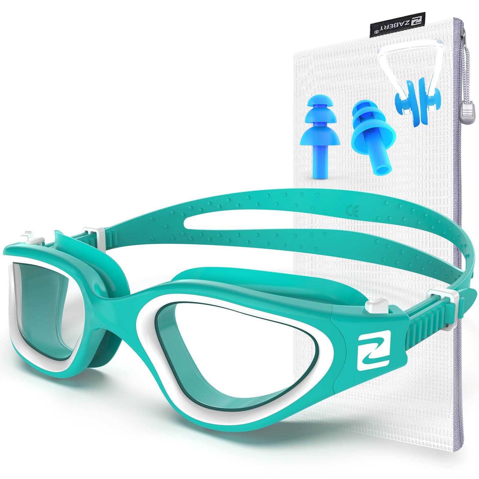 ZABERT W1 Erwachsene Schwimmbrille für Herren Damen, Anti-Beschlag, UV-Schutz, wasserdicht, Erwachsene Unisex, Jugendliche