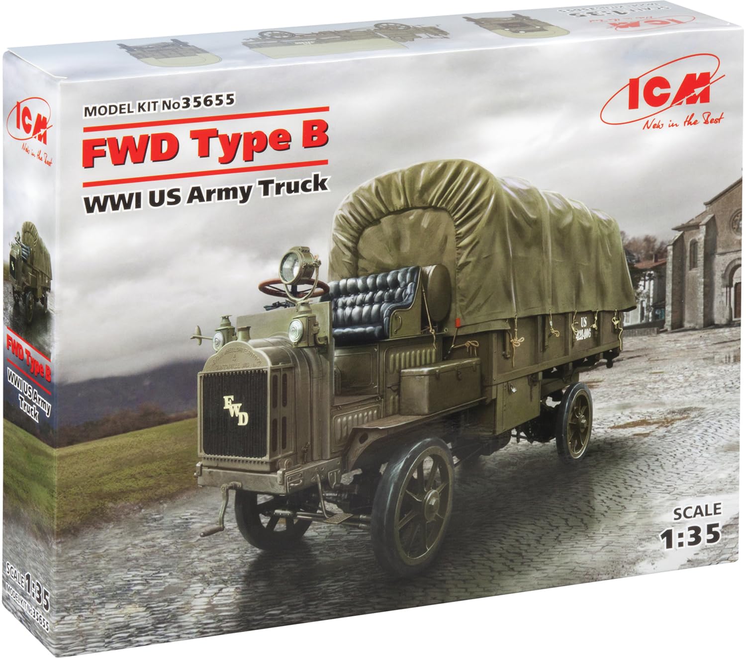 ICM35655 1:35-FWD Type B, WWI US Army Truck