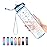 Hyeta 32 oz Water Bottles with Times to Drink and Straw, Motivational Water Bottle with Time Marker, Leakproof, Drinking Sports Water Bottle for Fitness, Gym and Outdoor
