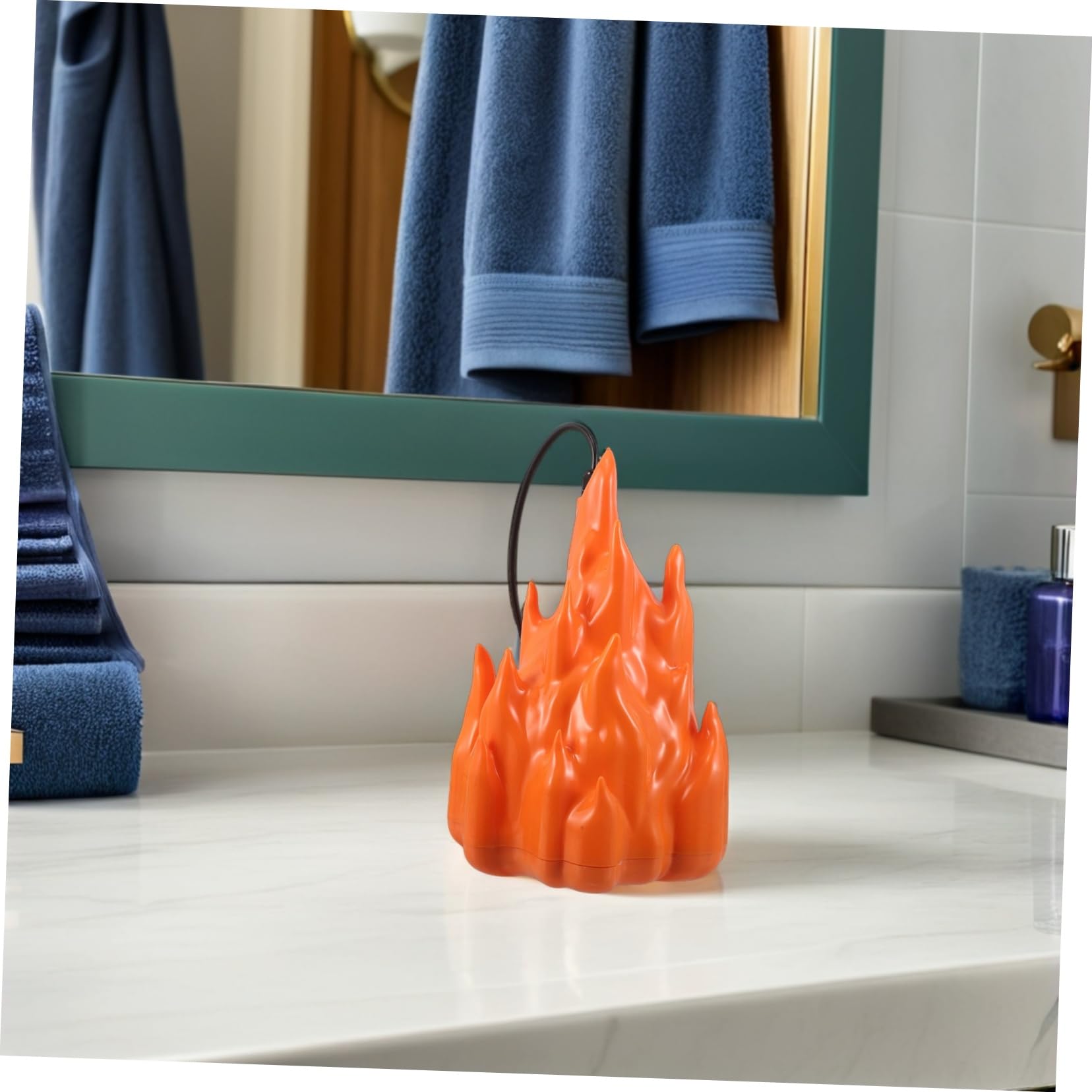POPETPOP Lampada Effetto Fuoco LED Luce Tremolante Fiamma per Patio e Campeggio Decorativa per Stufa e Tavolo Facile Installazione