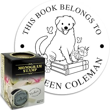 Custom Self-Inking Library Stamp - Style 092 - Great for Customizing Books, Ex Libris, Personalized Journals and More.