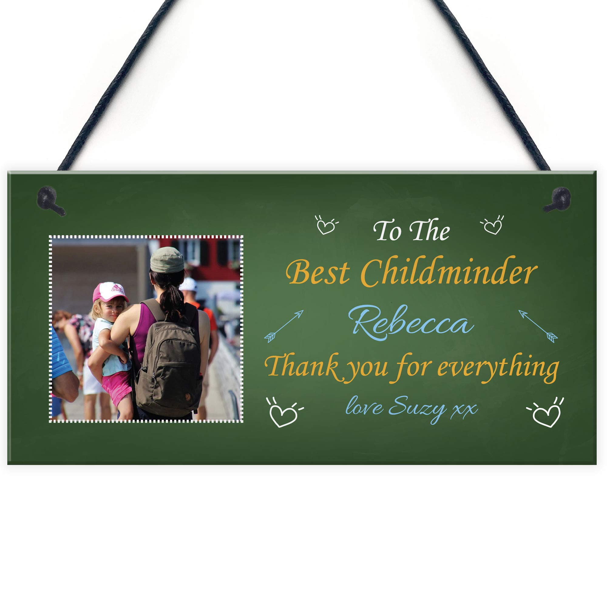 Best Childminder PERSONALISED Photo Plaque Thank You Birthday Xmas Gift
