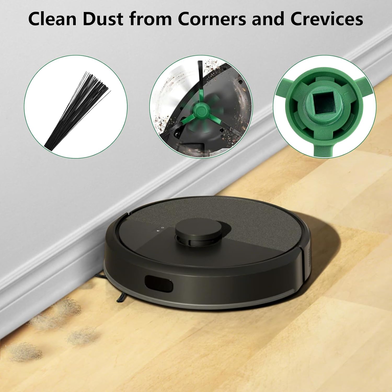 22 Pcs Accessories Kit For iRobot Roomba Plus 505/405 Combo Robot Vacuum, 2 Roller Brush, 4 Mop Pads, 3 Hepa Filters, 6 Side Brush, 6 Vacuum Bags Replacement Parts