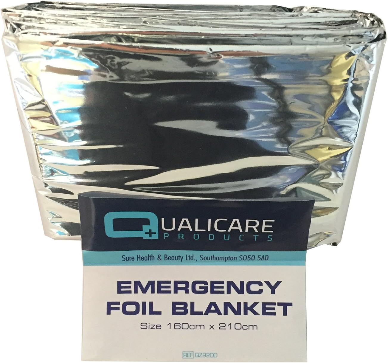 3 PACK OF QUALICARE THERMAL EMERGENCY FOIL SPACE FIRST AID SURVIVAL SILVER FOIL BLANKETS