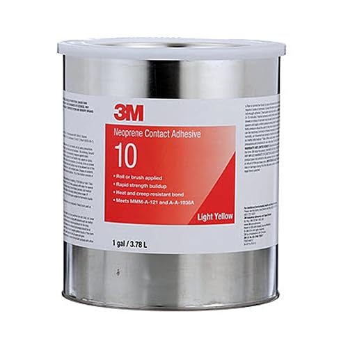 3M Adhesivo de contacto de neopreno 10, amarillo claro, lata de 1 galón