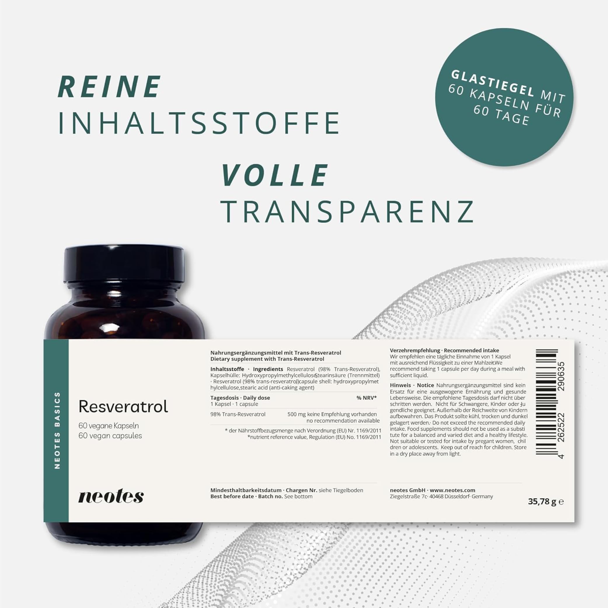 Longevity Bundle Betain TMG + Resveratrol + Alpha Ketoglutarat | 3er Kapsel Set | Hochdosiert & vegan | Ohne Zusatzstoffe | Premium Qualität | Daily Stack