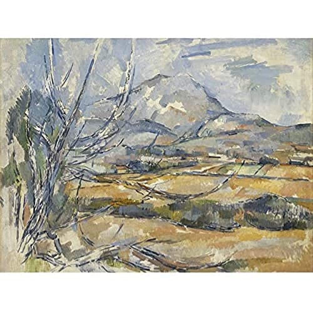 Paul Cezanne Montagne Sainte Victoire Art Print Canvas Premium Wall Decor Poster Mural