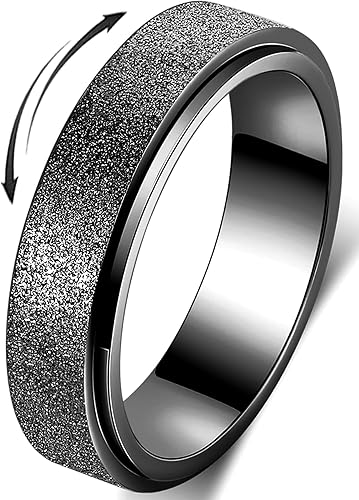 MHWTTY Anillo giratorio para la ansiedad para mujeres artículos de alivio de la ansiedad, anillos para la ansiedad, juguetes para la ansiedad,