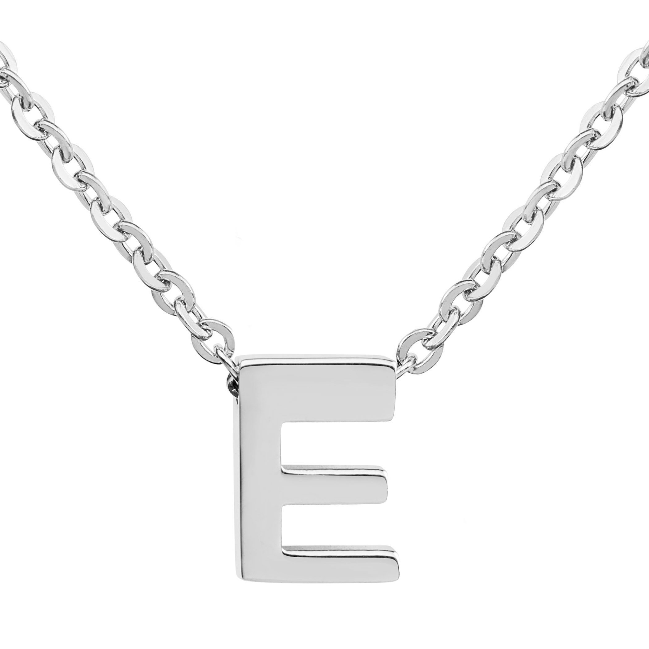 West Coast Jewelry| ELYA Stainless Steel Initial Pendant Necklace (18 Inches)