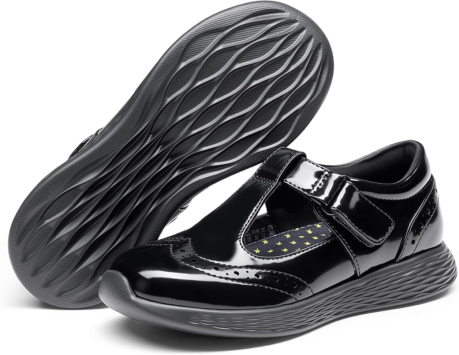 DREAM PAIRS Girls Mary Jane Flats School Uniform Dress Shoes T-Strap Lightweight Closed Toe Shoes