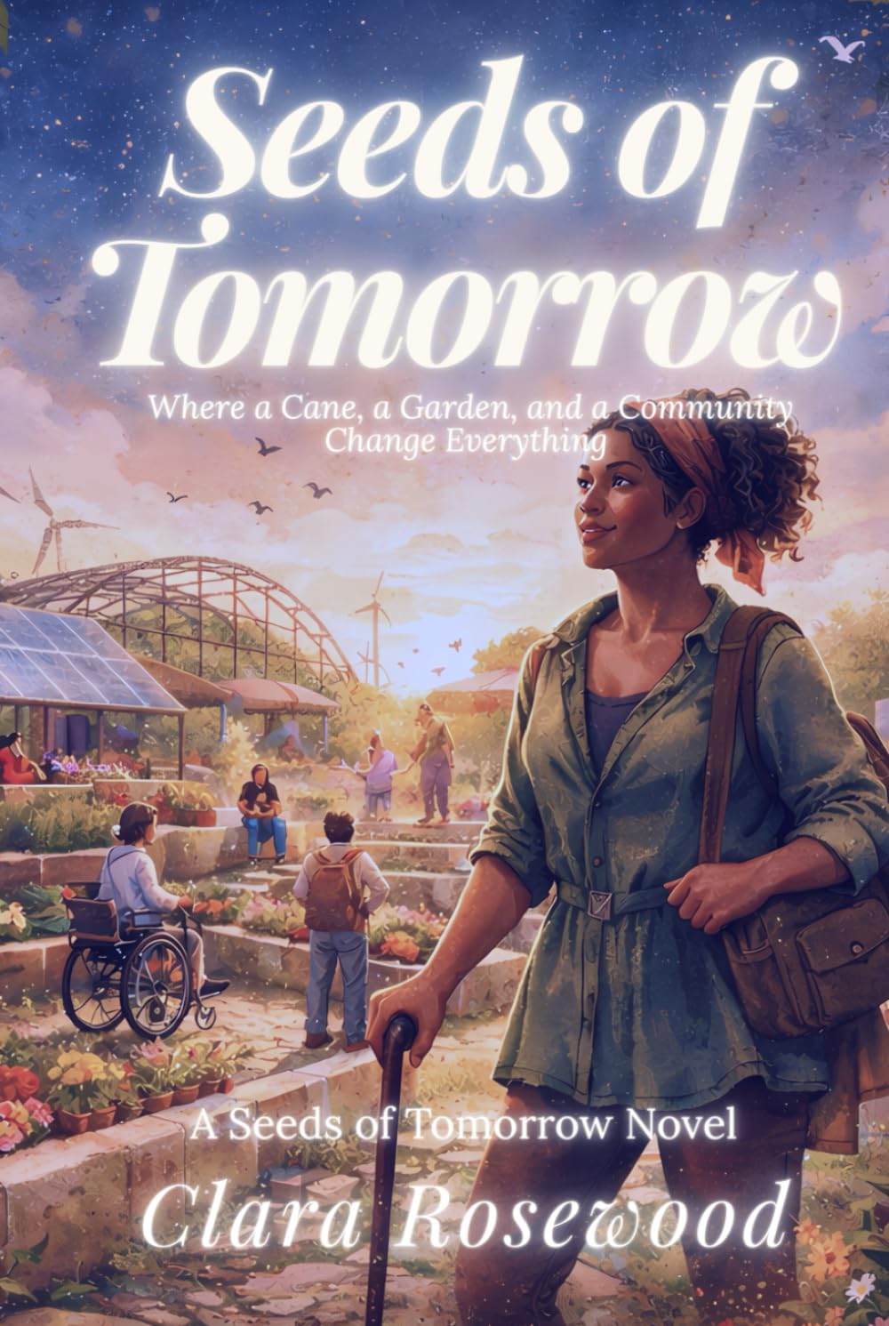 Seeds of Tomorrow: Where a Cane, a Garden, and a Community Change Everything (Seeds of Tomorrow: A Cozy Solarpunk Romance Series)