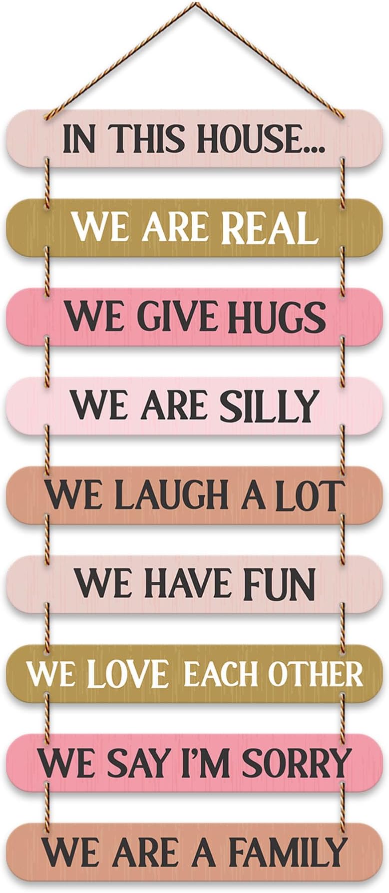 Artvibes House Quotes Printed Mdf Wooden Wall Hanging | Living Room | Office | Home Decor Items | Gifts | Wall Artwork For Hall | Modern Wall Decorative Accessories for Home Decoration (WH_9318N)