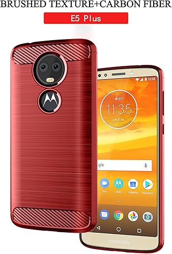 Miniatura 6 de Asuwish Funda protectora para Moto E5 Plus E 5 Supra con protector de pantalla y accesorios de celda de TPU suave delgada y suave, Motorola E5+