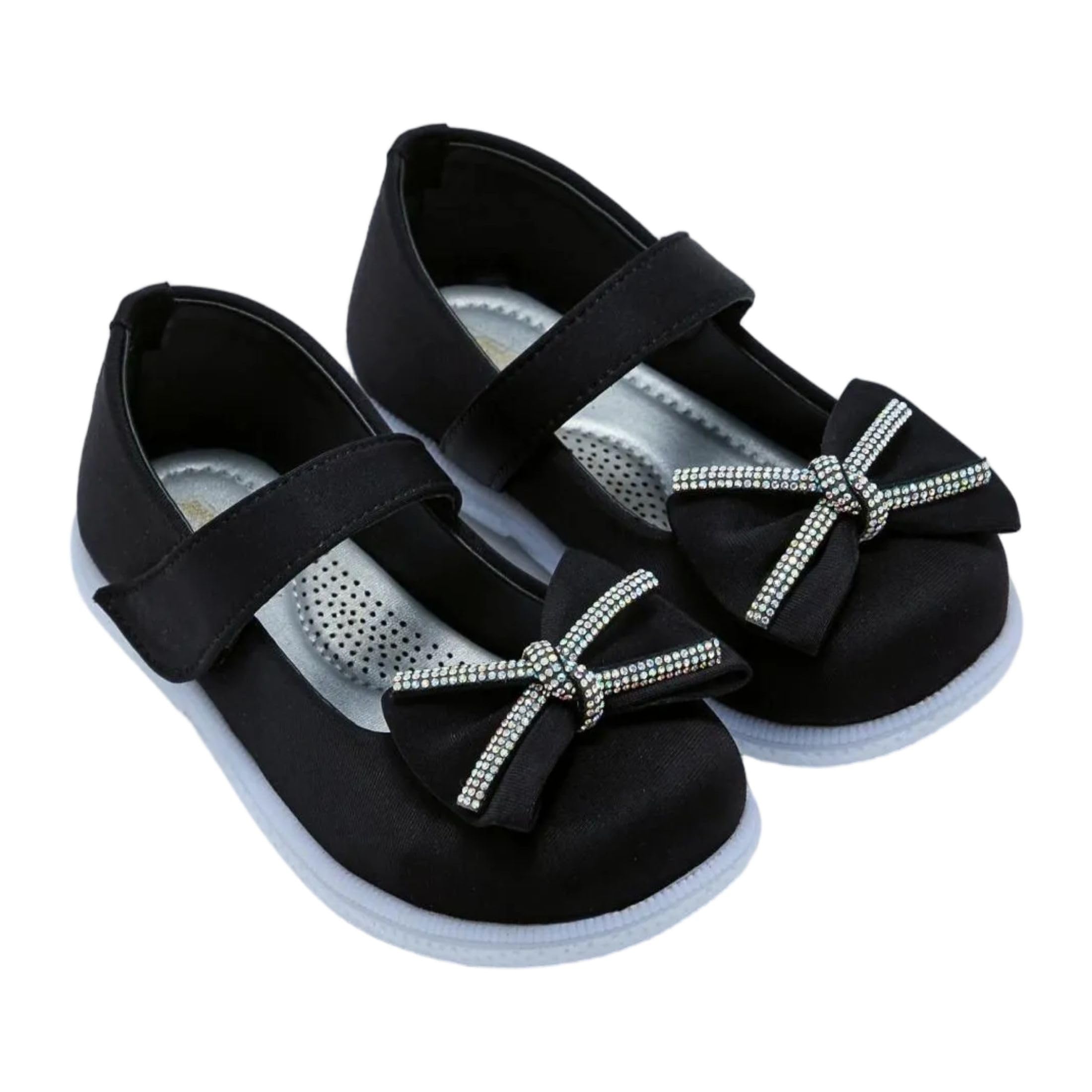 Bow Stone Studded Mary Janes-image-49
