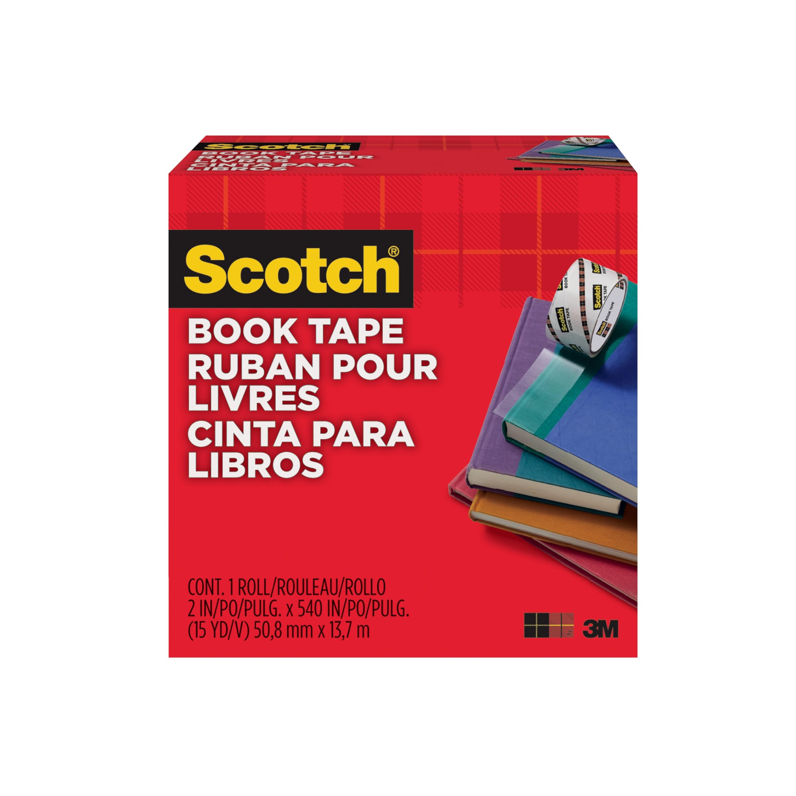 Book Repair Tape 2" X 15 Yards 3" Core(Pack Of 3)