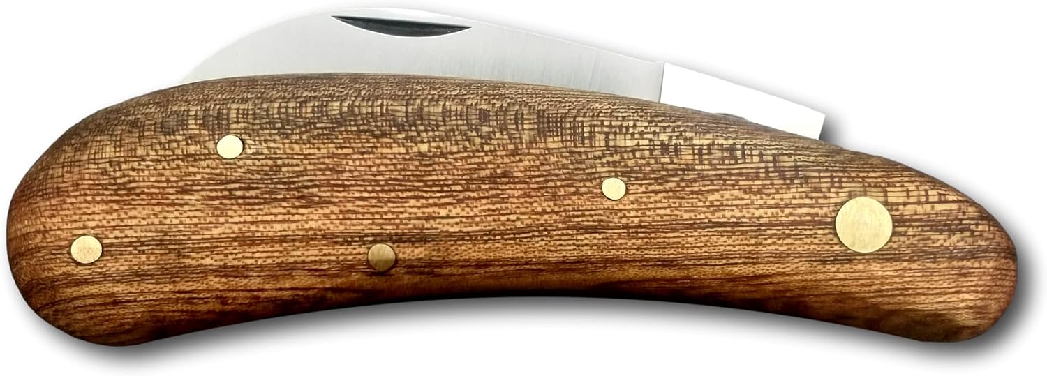 DUE BUOI 253L Professional Agriculture Pruning Grafting Hawkbill Knife for Budding Trimming (Professional Knife NOT an EDC Pocket Knife)